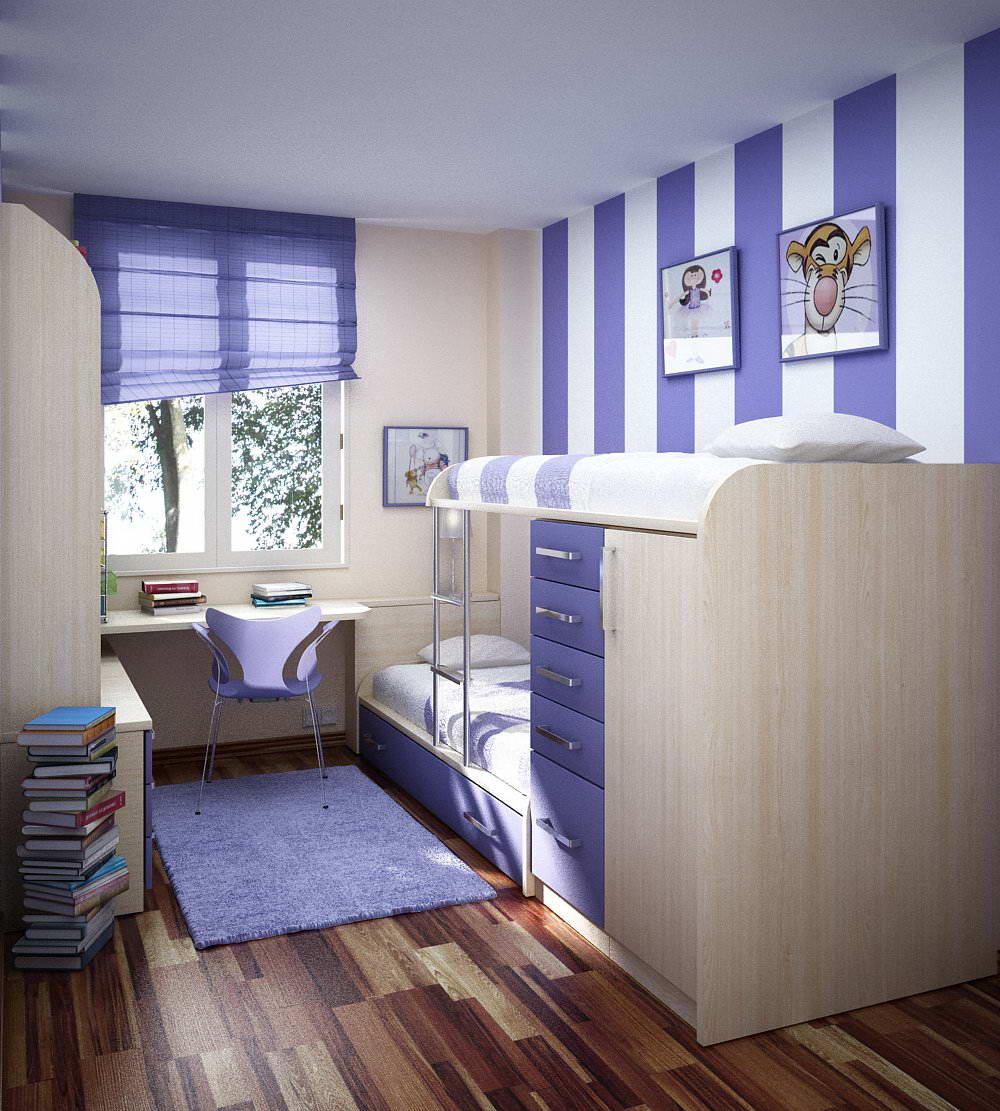 Маленькая детская комната — 135 фото лучших решений с описанием оформления детской в современном стиле