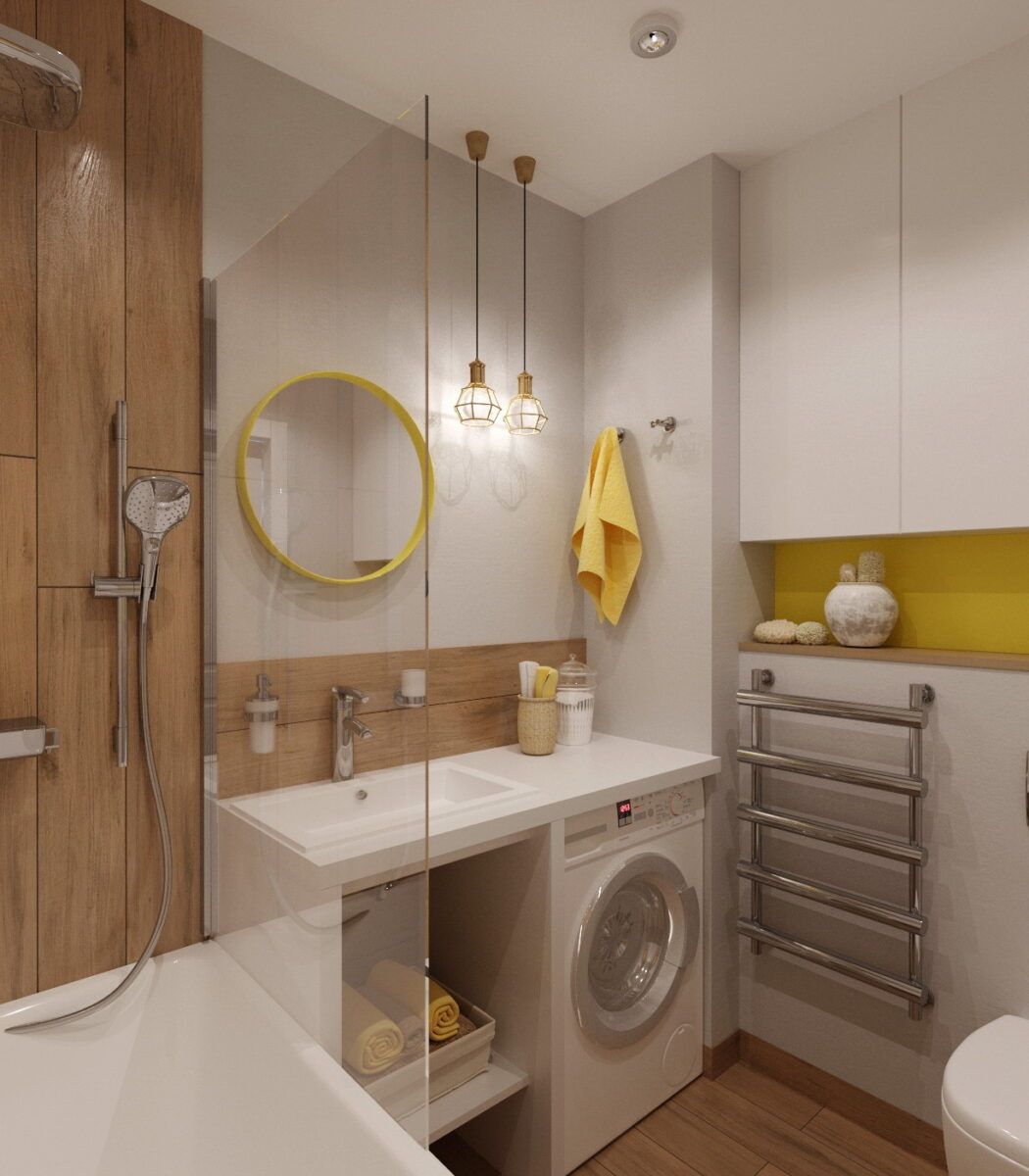 Дизайн маленькой ванной комнаты — Современные стили оформления интерьера (74 фото)