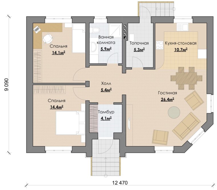 План второго этажа частного дома (77 фото)
