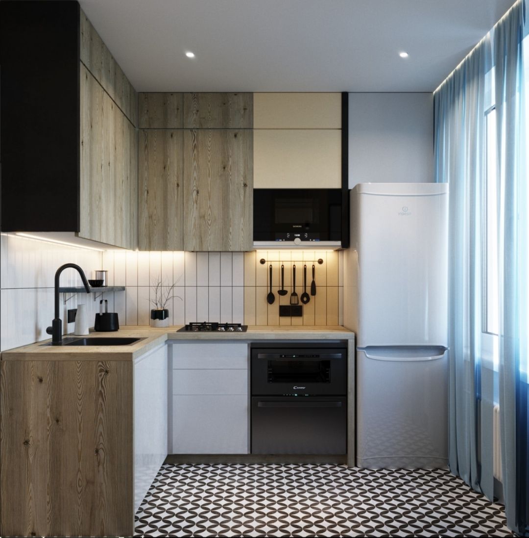 Кухня 5 кв. м: 115 фото идей интерьера и обустройства малометражных кухонь