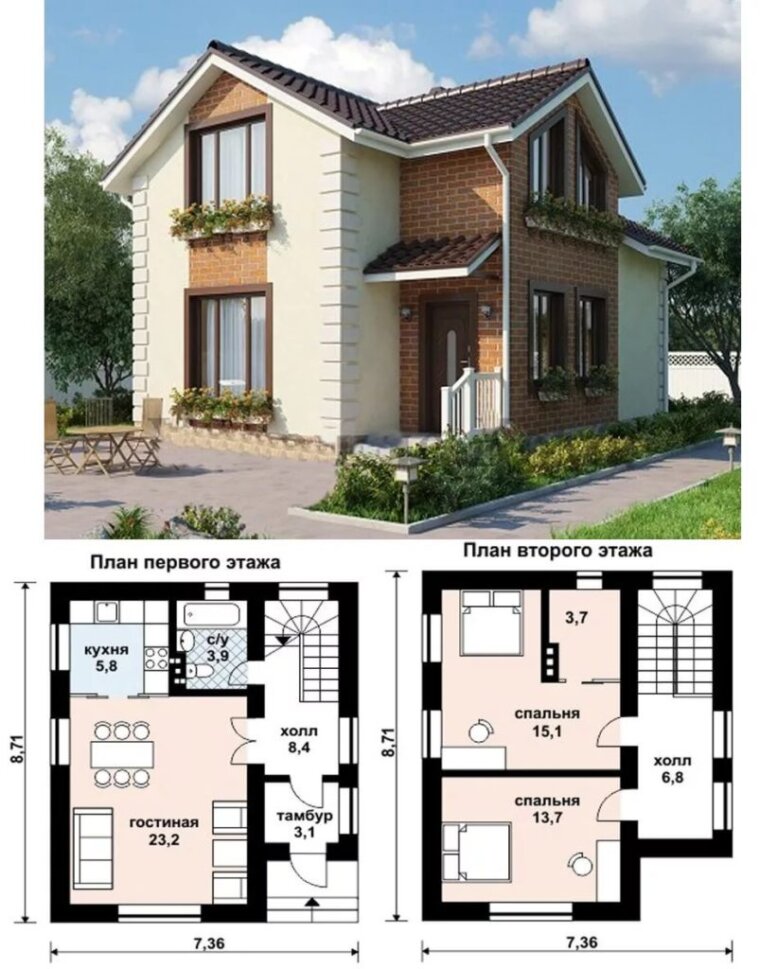 Планировка двухэтажного дома: ТОП-100 фото новинок дизайн-проектов для частного домаВарианты планировки и дизайна