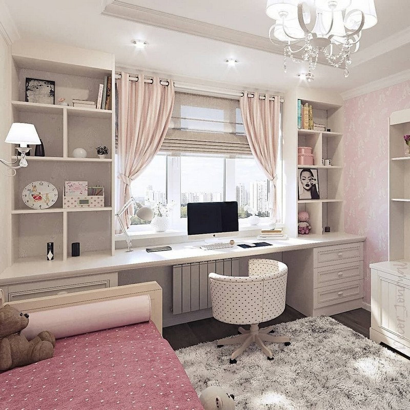 Современный дизайн комнаты для девочки: выбираем цвет, мебель и отделку